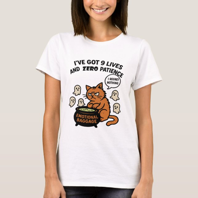 9 lives T-Shirt (Front)