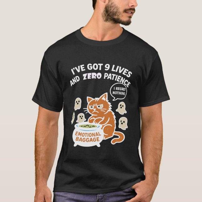 9 lives T-Shirt (Front)