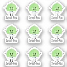 9 mini Sweet-Pea Baby Boy Stickers