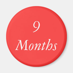 9 Months Chip Magnet