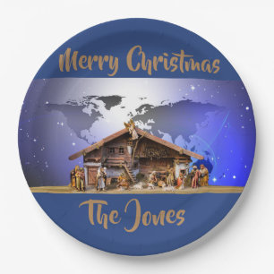 9" Nativity Paper Plates