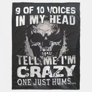 9 OUT OF 10 VOICES FLEECE BLANKET