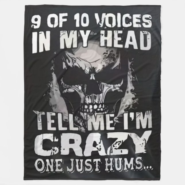9 OUT OF 10 VOICES FLEECE BLANKET (Front)