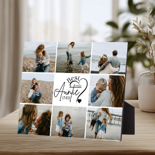9 Personalised Best Aunt Photo Collage Plaque