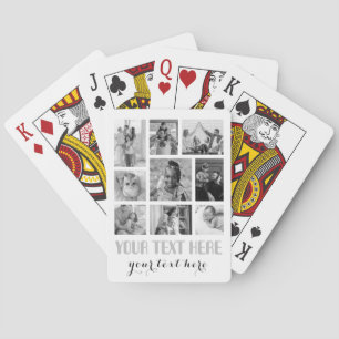 9 Photo Collage Family Classic Playing Cards