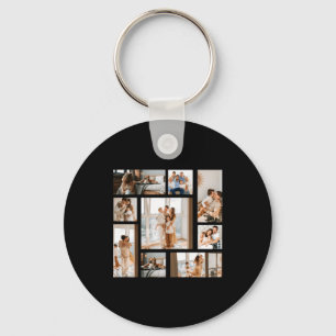 9 Photo Collage Template  Key Ring