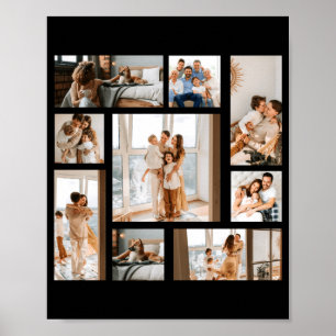 9 Photo Collage Template Poster