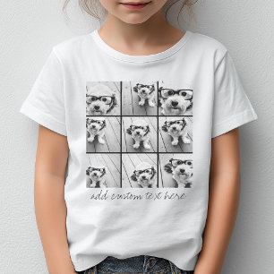 9 Photo Collage with Black Lines T-Shirt