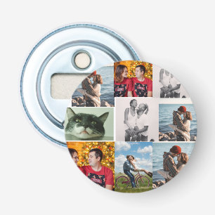 9 Photo Custom Personalised Collage Bottle Opener