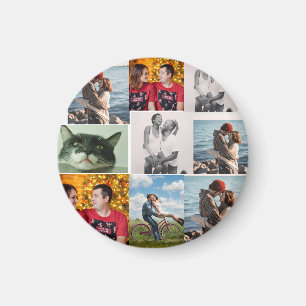 9 Photo Custom Personalised Collage Magnet