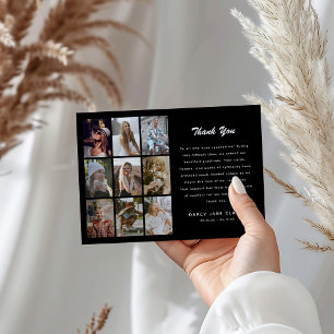 9 Photo Grid Smpathy Thank You Card