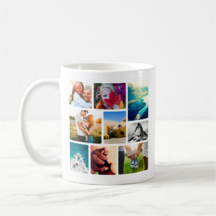 9 Photo Rounded Collage Mug