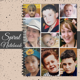 9 photo spiral notebook