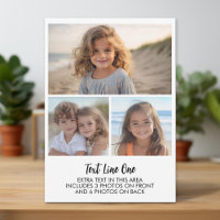 9 Photos - 3 Front, 6 Back - Black Text on White