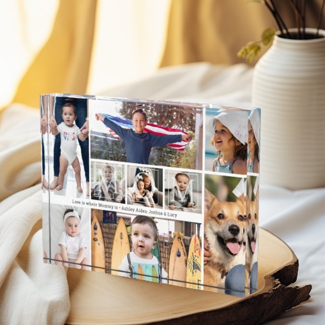 9 Pic Collage Love You Mum Child Names  Photo Block (Creator Uploaded)