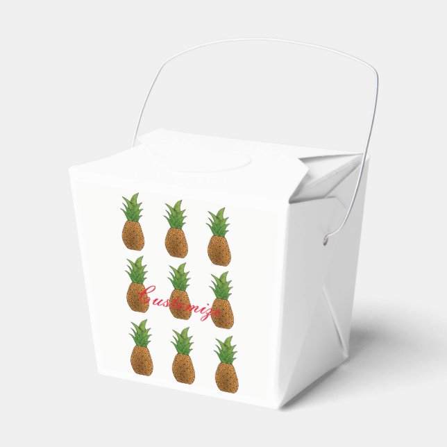 9 pineapples Thunder_Cove Favour Box (Front Side)