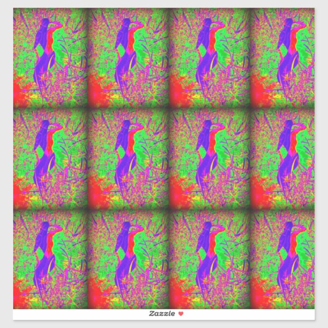 9 purple groovy hippie mermaid (Sheet)