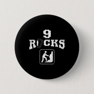 9 Rock Climbing Nine Year Old Birthday Bouldering 6 Cm Round Badge