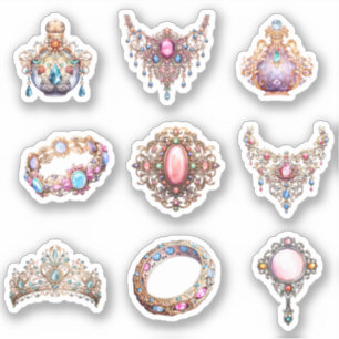 9 Rococo Jewellery Custom-Cut Vinyl Sticker