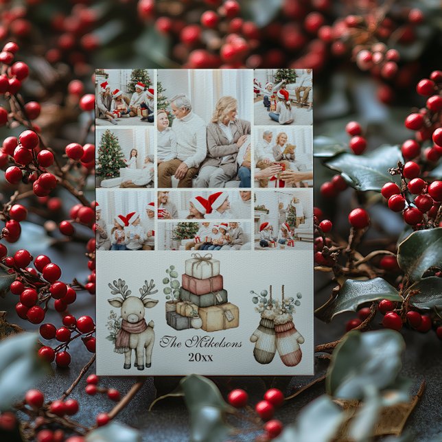 9 Rustic Neutral Christmas Holiday Card (Creator Uploaded)