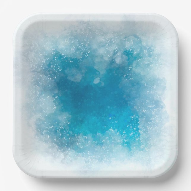 9" Square Paper Plate (Front)