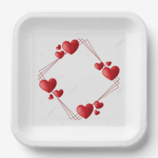 9" Square Paper Plate