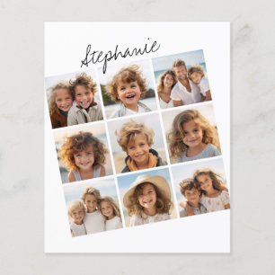 9 Square Photo Collage - Black and White