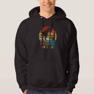 9 Year Old Awesome Since 2013 9th Birthday Dinosa Hoodie
