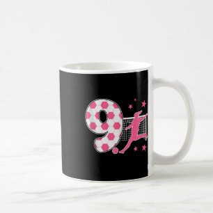 9 Year Old Birthday Soccer Lover 9th Soccer Themed Coffee Mug