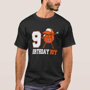 9 Year Old Dabbing Basketball 9th Birthday Boy Te T-Shirt