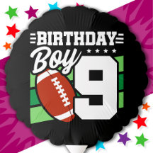9 Year Old Football Party Theme 9th Birthday Boy