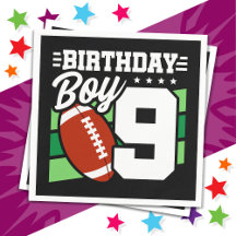 9 Year Old Football Party Theme 9th Birthday Boy