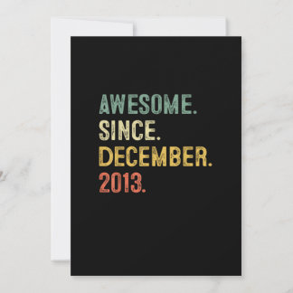 9 Year Old Gift 9th Birthday Boy Awesome Since Dec Invitation