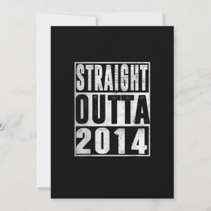 9 Year Old Gift Straight Outta 2014 Made In 9th Bi Invitation