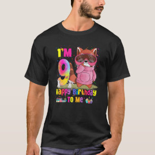 9 Year Old Girl Princess Little Red Panda 9th Bir T-Shirt