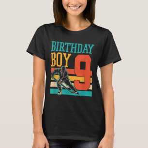 9 Year Old Ice Hockey Themed 9th Birthday Party Su T-Shirt
