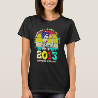9 Year Old Legendary Since 2013 Awesome 9th Birthd T-Shirt