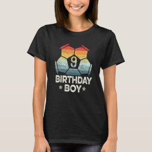 9 Year Old Soccer Player 9th Birthday Boy Ninth Bd T-Shirt