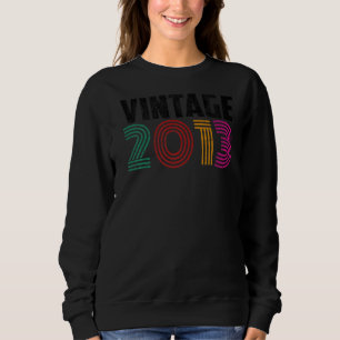 9 Year Old Vintage 2013 9th Birthday Sweatshirt