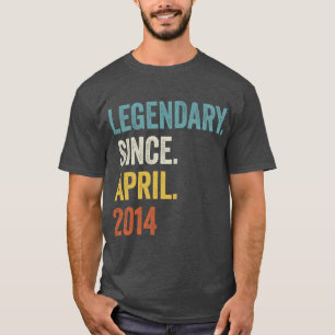 9 Years Legendary Since April 2014 9th Birthday2 T-Shirt