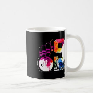 9 Years Of Being Awesome Bowling 9th Birthday Coffee Mug