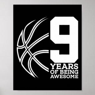9 Years Of Being Awesome Bysketbyll 9th Birthday  Poster