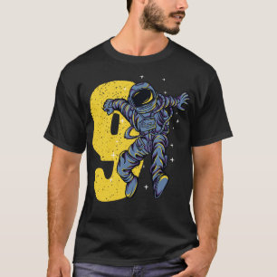 9 Years Old Astronaut 9th Birthday T-Shirt