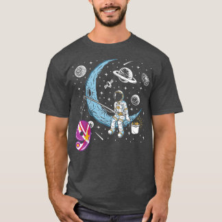 9 Years Old Astronaut Spaceman moon Galay Funny Bi T-Shirt