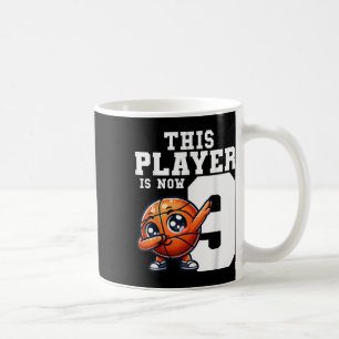9 Years Old Bday Theme Party Dabbing Basketball 9t Coffee Mug