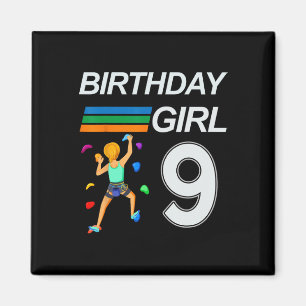9 Years Old Birthday Bouldering Rock Climbing For Magnet
