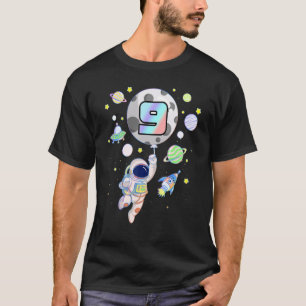 9 Years Old Birthday Boy Astronaut Space 9th B Da T-Shirt