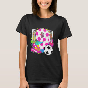 9 Years Old Birthday Girl 9th Birthday Soccer Them T-Shirt