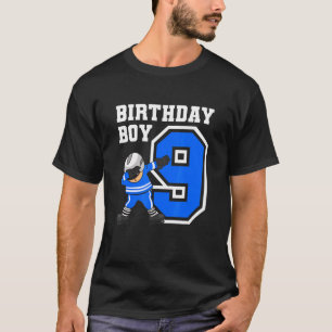 9 Years Old Boy Ice Hockey Player 9th Birthday Kid T-Shirt