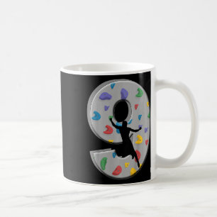 9 Years Old Climber Birthday Bouldering Climbing R Coffee Mug